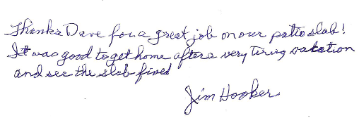 Jim Hooker Testimonial